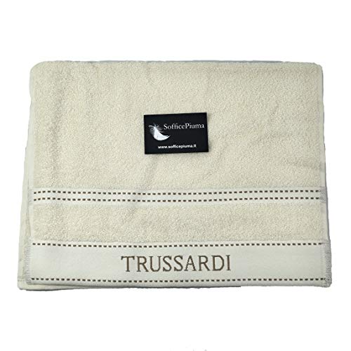 Zestaw 2 ręczników Trussardi (1 + 1) twarz + ręcznik dla gości rozmiar uniwersalny kość słoniowa
