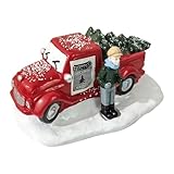 Style rustique vintage : le vieux modèle de camion en résine présente une finition rustique ajoutant du charme et un attrait nostalgique aux configurations de table de vacances, aux chambres, aux bureaux, aux dortoirs ou aux appartements, améliorant les décorations saisonnières et créant une atmosphère festive classique.