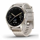SIMPLETEK - Smartwatch 1.2' 47mm AMOLED - 10 ATM GPS Multisport | Torcia LED - Mappe Globali | Vetro Zaffiro - Unisex Beige