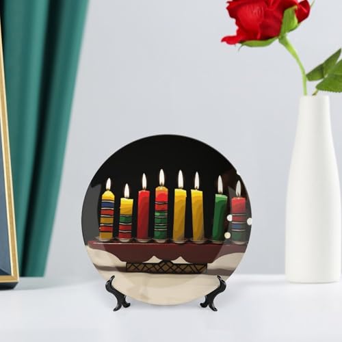 Plato Decorativo de Porcelana Kwanzaa 6 pulgadas miniatura 6