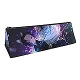 Anime Pencil Case for Teen Girls Kawaii Pen Bag Purple Pencil Bag With Zipper