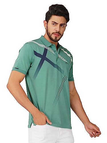Image of PRORIDERS Half Sleeve Cotton Lycra Regular Fit Men's Polo with Snap Button and Pocket for Casual wear T-Shirt