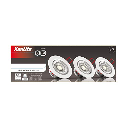 Xanlite PACK3SEL345CW - Lampada da incasso a