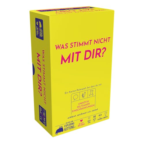 Exploding Kittens, was stimmt Nicht mit dir?, Partyspiel, Kartenspiel, 2+ Spieler, ab 16+ Jahren, 15 Minuten, Deutsch