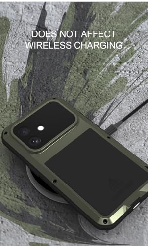 Coque iPhone 17 verte de qualité militaire blindée en aluminium LOVE MEI - 6