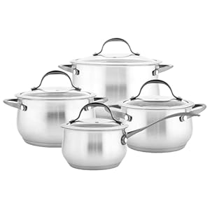 Altom Design Aldo Edelstahl Topfset 8-teilig