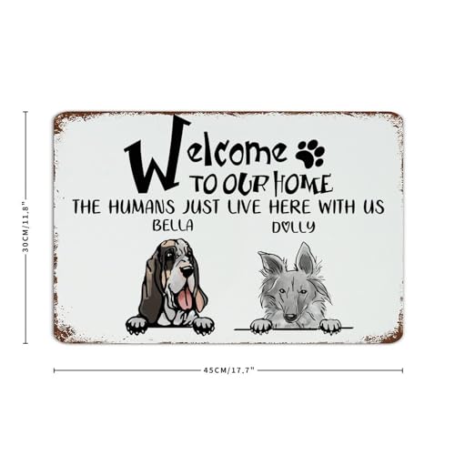 Panneau rétro en métal humour animaux pour déco garage et salon convivial