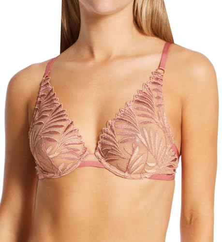 Aubade Women's Iris Van Herpen x Triangle Underwire Bra, RCF12, Silk Rose, 30E