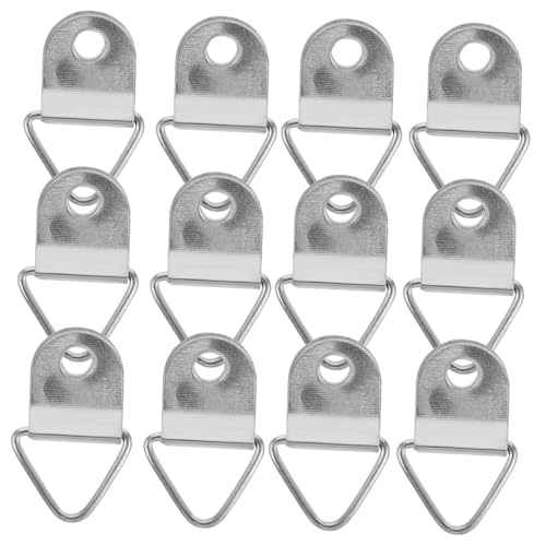 Image of COHEALI 1set Triangle Ring Hangers Heavy Picture Hanging Hardware Decor Hooks for Frames Decorations Home Office