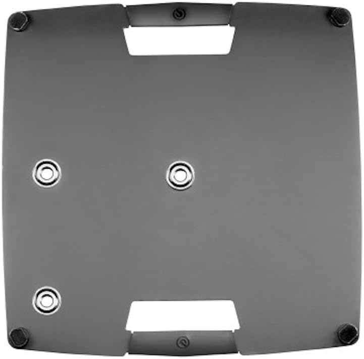 Gravity LS 431 C B - Lighting Stand and Speaker Stand with Compact, Square Steel Base and Off-Centre Mounting Option