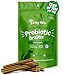 Probiotic Dental Sticks for Dogs - With Hemp, Sweet Potato, Bone Broth & Ginger - Dog Teeth Cleaning & Tartar Control Treats with Digestive Probiotics - Helps with Gas, Bloating & Diarrhea - 12 OZ