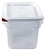 araven 91861 Square Container, Lid and Box, BPA Free, 4.2 Quart, Transparent
