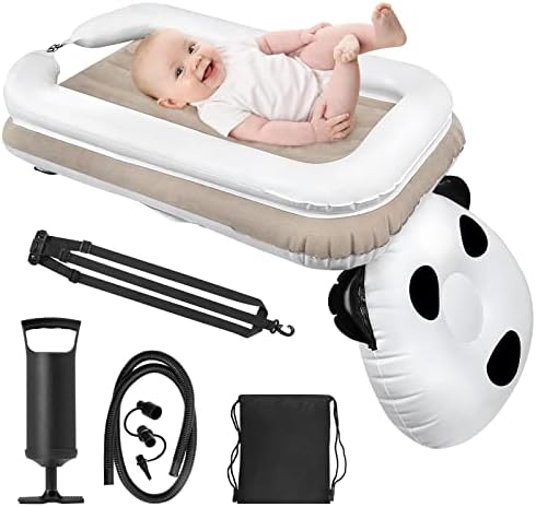 CIONIC Inflatable Airplane Bed for Kids, Toddler Travel Bed, Portable Baby Bed, Infant Air Mattress Fits Airplane Economy Seats, Car Train