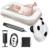 CIONIC Inflatable Airplane Bed for Kids, Toddler Travel Bed, Portable Baby Bed, Infant Air Mattress