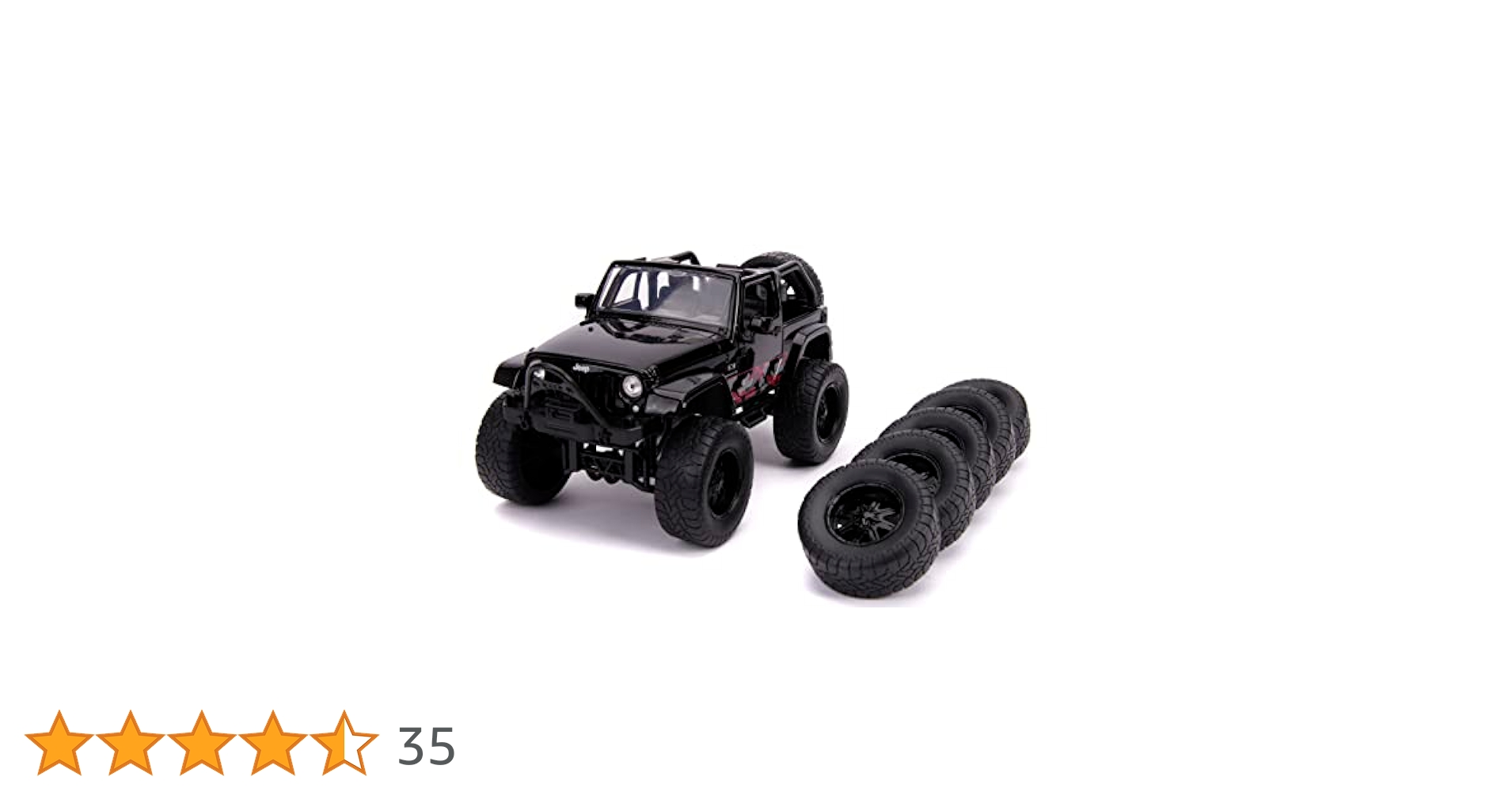ミニカー JUST TRUCKS w/RACK &amp; WHEELS 2007 Jeep Just Trucks 2007 Jeep Wrangler Black and Pink Camo 1:24