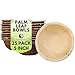 Naturally Chic Palm Leaf Compostable Bowls - 5 Inch Round Biodegradable Disposable Small Dinnerware Bulk Set - Eco Friendly - Bowls for Weddings, Parties, BBQs, Events (25 Pack)