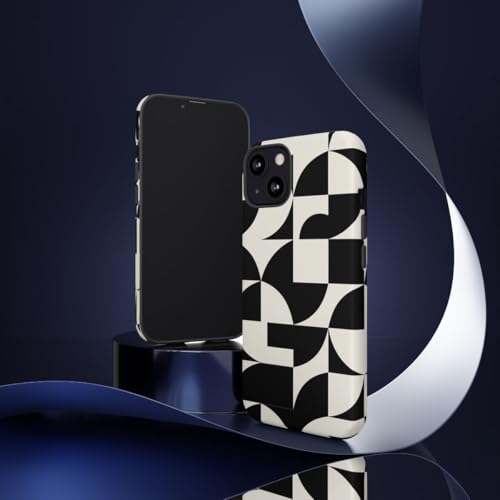 Coque rigide mate iPhone 13 géométrique anti-rayures et traces - 2