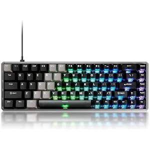Akko MOD68 8K Rapid-Trigger-Tastatur, CNC-gefrästes Aluminium, kabelgebundene Hall-Effekt-Tastatur, 65% US-Layout, RT 0,005 mm, Cherry-Profil-Tastenkappen (Black Transparent, AstroAim Magnet