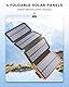 A ADDTOP Solar Power Bank 25000mAh - Tragbares Solar-Ladegerät mit 4 Solar-Panels, Outdoor Wasserdichtes Externes Akku-Pack mit 2 USB A&1 USB C für iPhone, Android und Tablet, Kamera Outdoor Orange