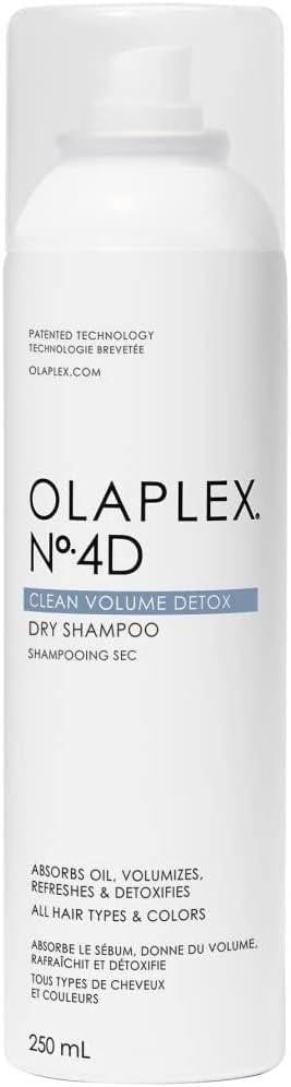 Olaplex No. 4D Clean Weightless Volume Dry Shampoo, Detoxifies Scalp, Neutralizes Odor, Leaves Hair Feeling Clean, For All Hair Types, 178 g / 6.3 Oz.