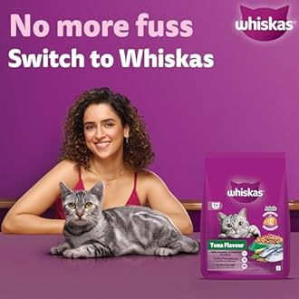 Whiskas Adult (1+ Years) Dry Cat Food, Tuna Flavour, 7 kg, Contains 41 Essential Nutrients, Complete & Balanced Nutrition for Adult Cats