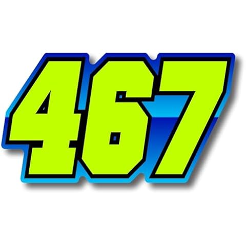 MxNumbers- MX & ATV Number Plate Decals ( Set of 3 ) Multicolored Race Numbers | You Pick Your Size, Number & Colors | Fully Custom Racing Graphics Cover