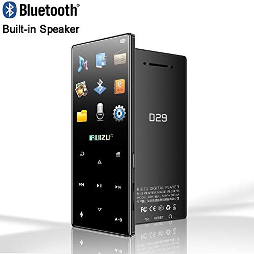 RUIZU D29 MP3 Player screen with UI icons