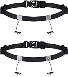  Marathon Nummer Gürtel Marathon Wettkampf Energie Taille Reflektierender Gürtel Outdoor Gürtel G5S7 Triathl Running Running Race Fixed, B, 2PCS