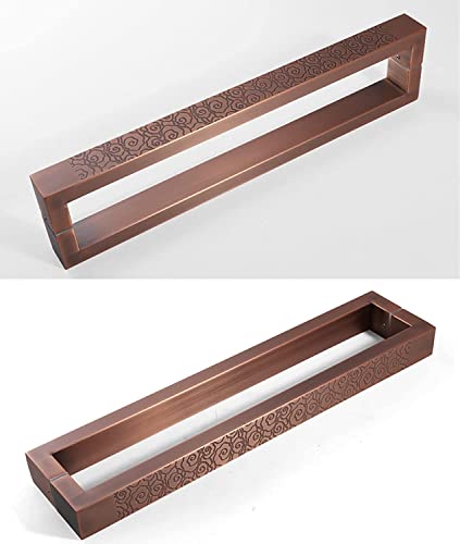 Poignée porte coulissante bois et verre bronze rouge pour cuisine chic