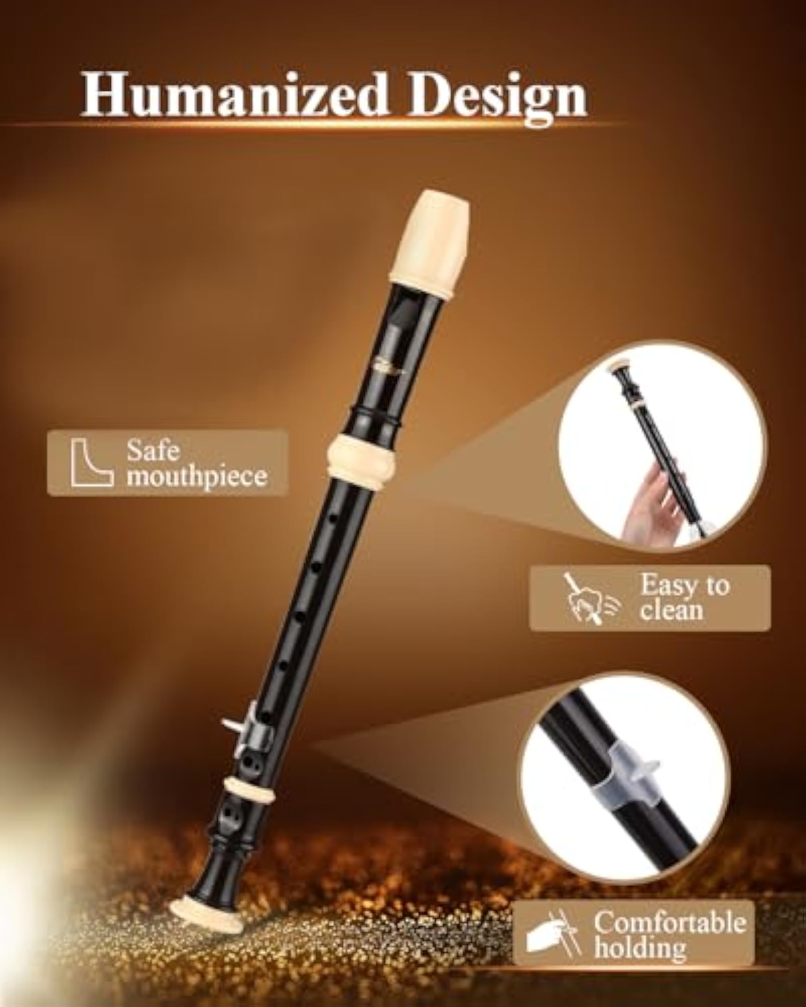 Baroque Style Soprano Recorder Instrument