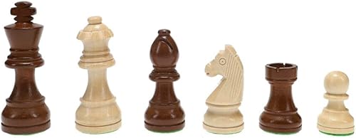 Miniatura 3 de WE Games French Staunton - Piezas de ajedrez de madera con peso, tamaño King mide 3 pulgadas.