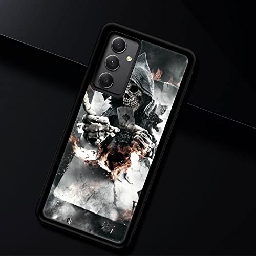 CARLOCA Compatible with Samsung Galaxy A54 Case,Skull Poker Samsung Galaxy A54 Cases for Girls Women,Fashion Graphic Design Shockproof Anti-Scratch Drop Protection Case for Samsung Galaxy A54 - image 7