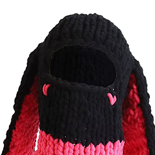 Gorro de esquí para exteriores y ciclismo con orejas de conejo para niñas 2