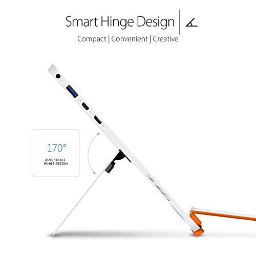 Asus T102Ha-C4-Wh Transformer Book 10.1" 2 In 1 Touchscreen Laptop, Intel Quad-Core, White, Pen And Keyboard Included #TOP1