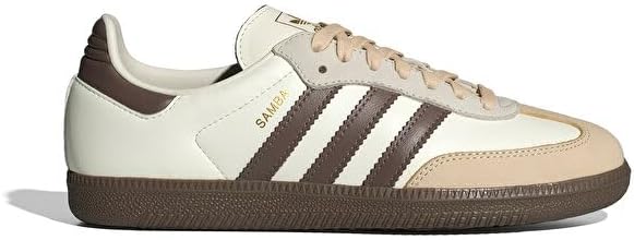 adidas Samba OG Womens Sneaker (Off White Earth Strata Gum, 9)