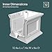 Mayne Fairfield 3-Foot Window Box – Self-Watering, Weather-Resistant Planter for Flowers – Durable Design for Outdoor Use, Perfect for Windows