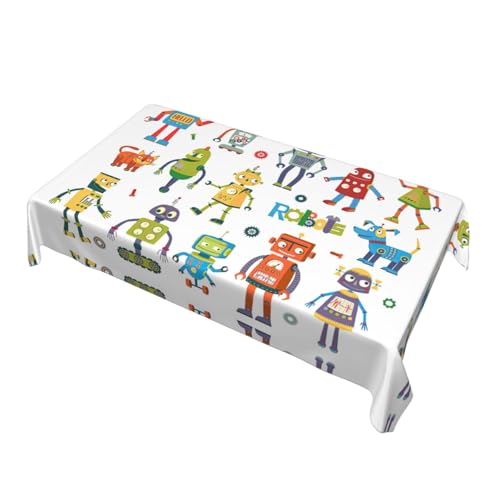 Nappe table fête rectangulaire robot pour grand dîner - 4