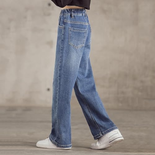 Teen Girls Y2k Jeans Cool Ripped High Waist Baggy Aesthetics Pants Fashion Personality Jeans Girls 10-124