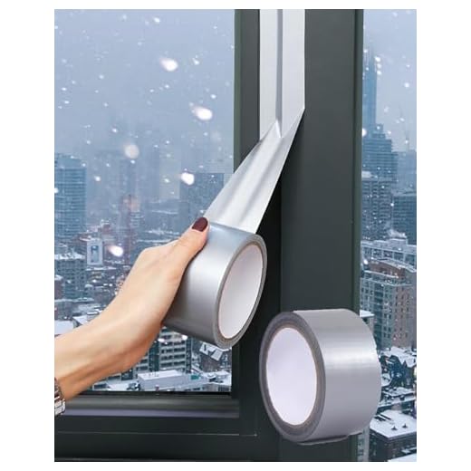 Windproof Adhesive Sealing Tape, 1.97" x 32.8FT Waterproof Weatherproof Sealant Strip, No Residue Draft Blocker for Doors, Windows, and Outdoor Use-Silver