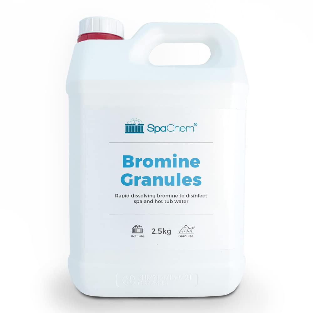 Bromine Granules 2.5kg - Bromine Granules for disinfection of Swimming Pool, Spas and Hot Tub Water - Bromine Infused Chemical, Primary sanitizer for your Spa or Pool