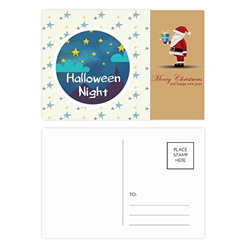Cartes postales The Sky of Halloween Night et Père Noël pour collectionneurs en lot de 20