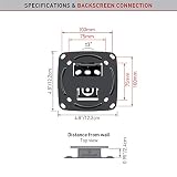 Barkan E100 VESA do 100 x 100 mm stały uchwyt ścienny do telewizora płaskiego 15-29 cali/38-74 cm