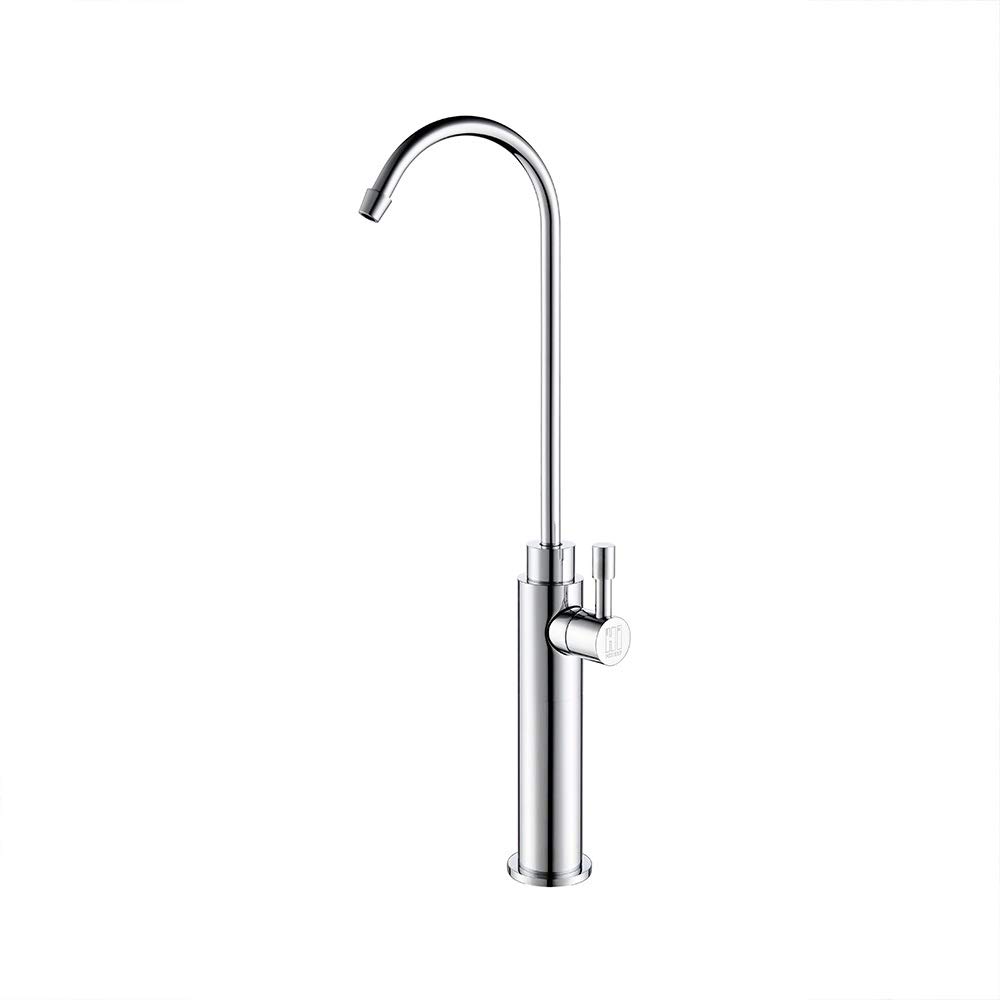 Grifo de filtro de agua potable de ósmosis para cocina, plato de agua potable recto, grifo giratorio único, accesorios de baño de cobre puro para oficina