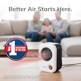 Lasko MyHeat Personal Mini Space Heater for Home with Single Speed, 6 Inches, White, 200W, 101