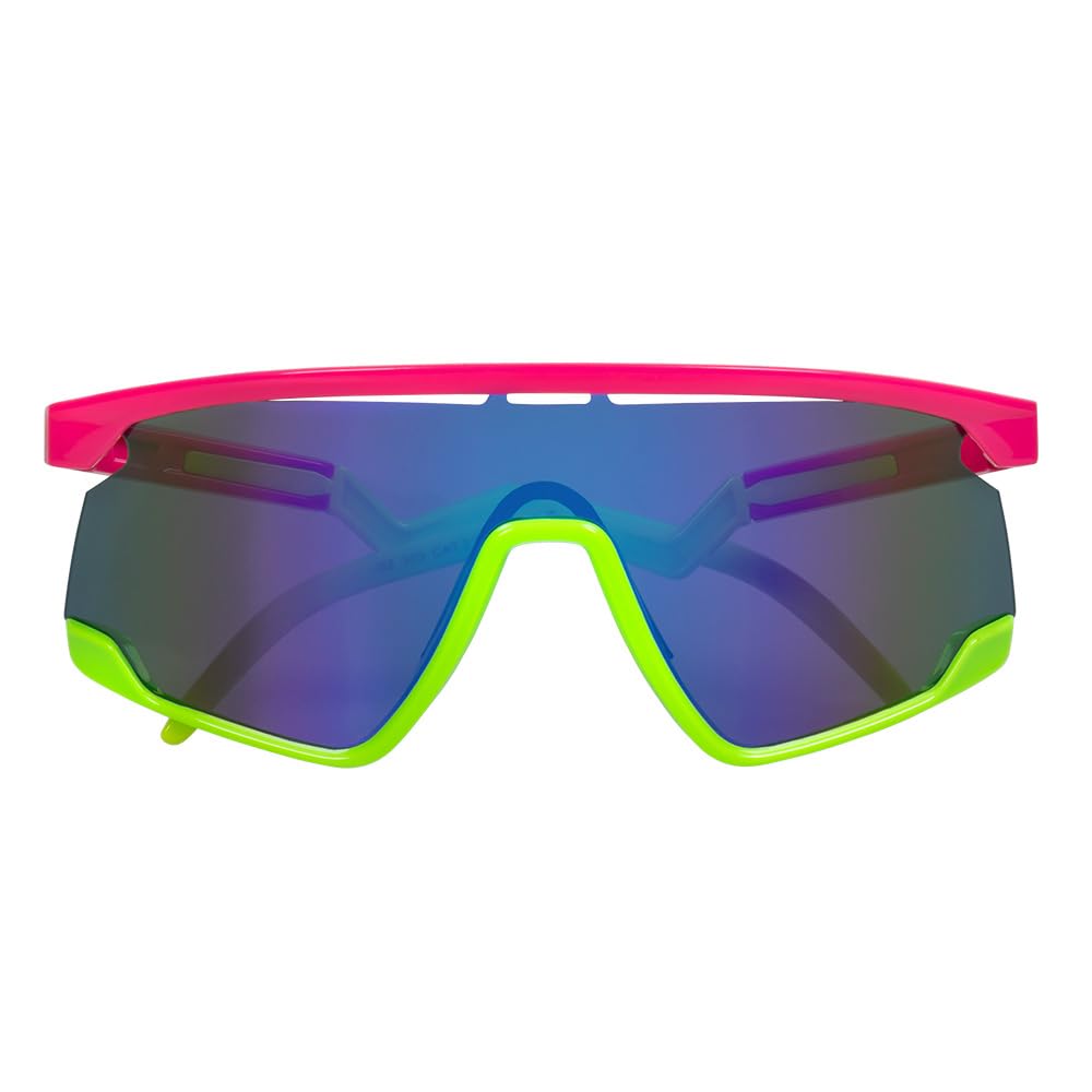 Boland 02731 Neon Party Glasses, Glow in Black Light, Fun Glasses for Costumes, Festivals, Theme Party or Carnival