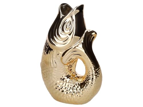 Giftcompany Monsieur Carafon Vase/Karaffe Fisch S Gold 1 2l