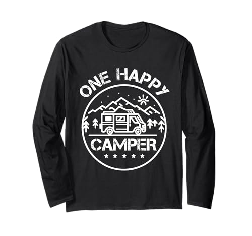 One Happy Camper - Camping Crew para niñas y niños pequeños Manga Larga