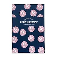 Daily Planner For Your Busy Days (Navy Pink Polka Dots): Agenda, Meal Plan, Fitness Activity and To-Do's 1956984364 Book Cover