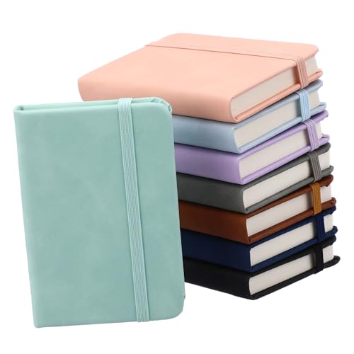 DIYEAH 8 Piezas Cuadernos de Bolsillo Notas Portátiles para Estudiantes y Trabajo Diseño Elegante para de Notas y Planificación