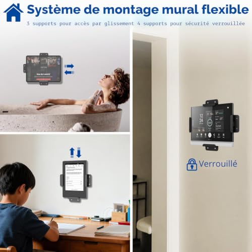 sciuU Support Mural Universel Modulaire 4 Pièces pour Tablette/Smart Home – vue 5